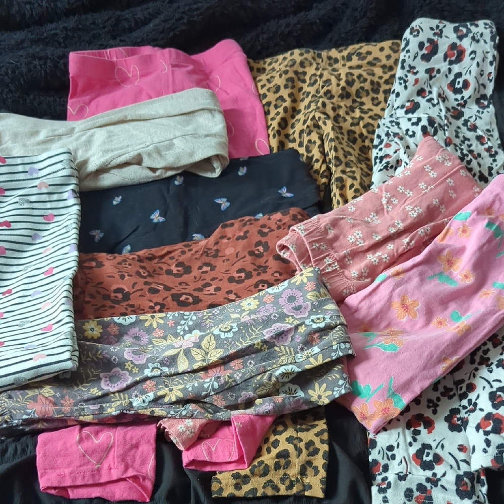 Old Navy Pink Floral Leggings